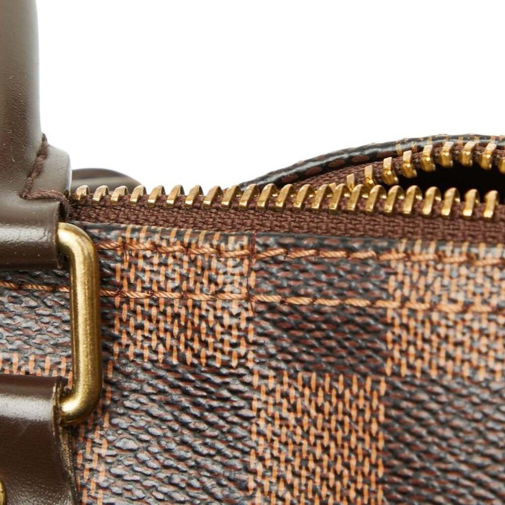 LOUIS VUITTON Authentic Brown Damier Leather Speedy 30 Boston Bag - Picture 8 of 12